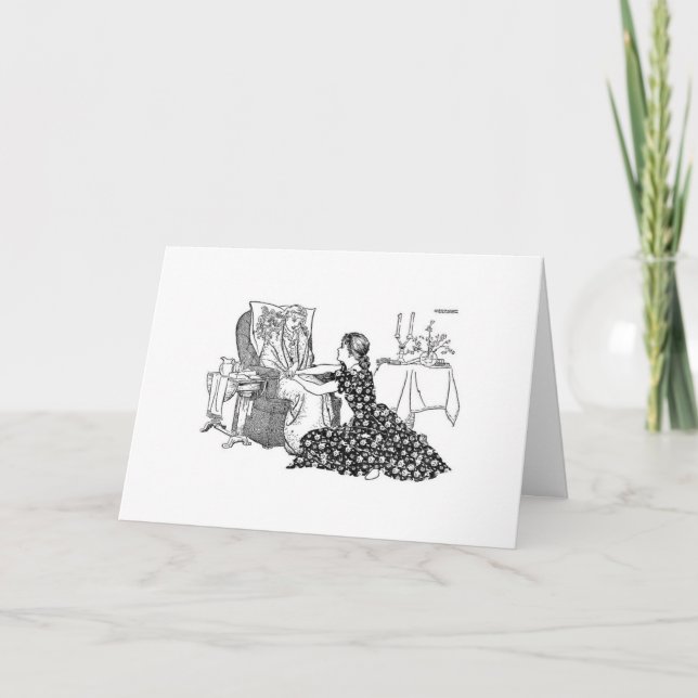 Cartão Vintage - Faça bem com chocolate (Frente)