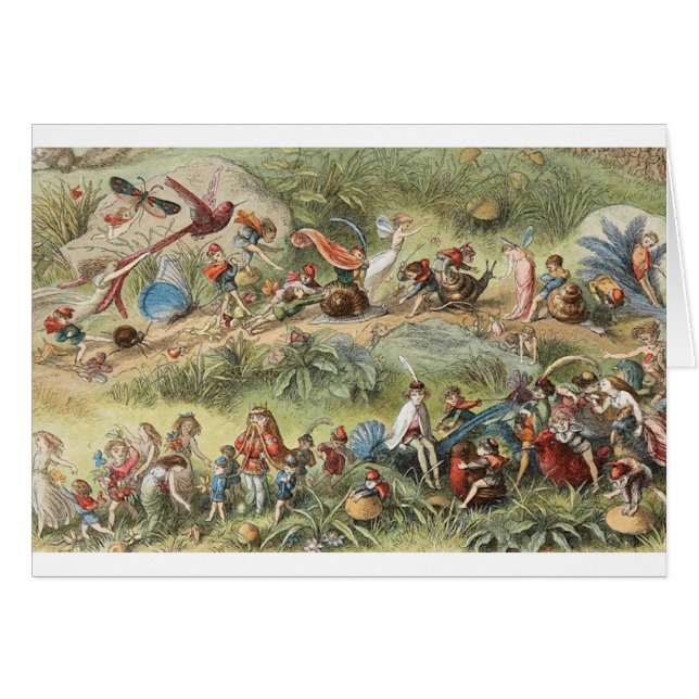 Cartão Vintage - Fada (Frente Horizontal)