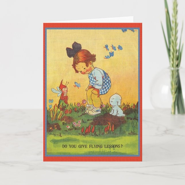 Cartão Vintage Fairy Tale Note Card (Frente)