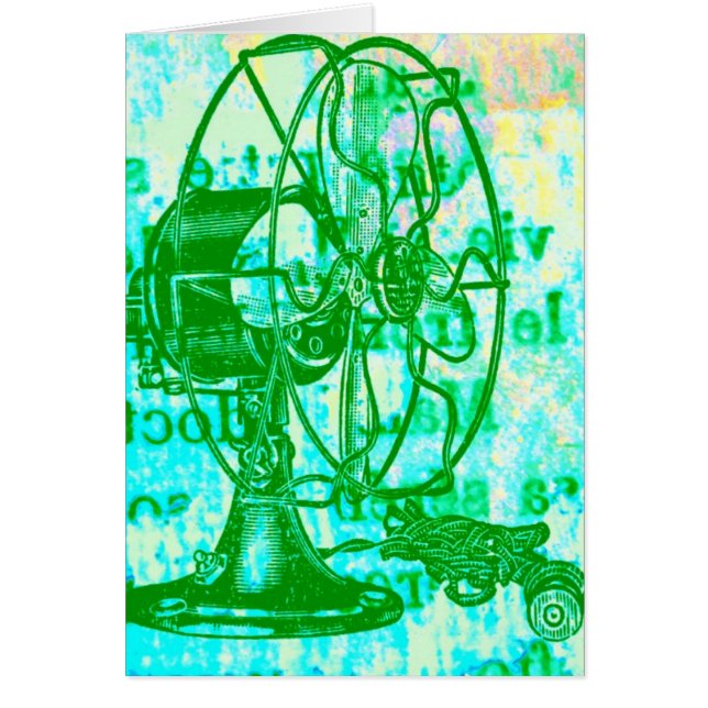 Cartão Vintage Fan (Frente)