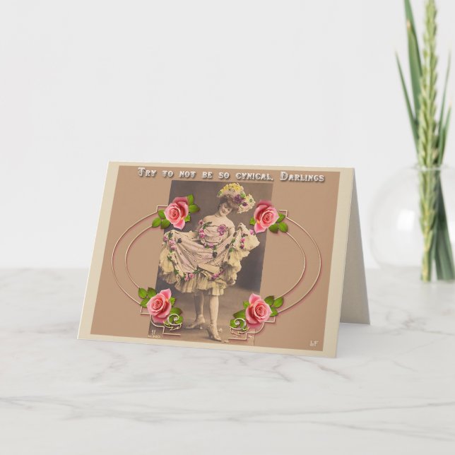 Cartão Vintage Fancy Dancer Greeting Card (Frente)
