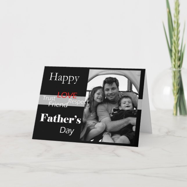 Cartão Vintage Father's Day - Customized (Frente)
