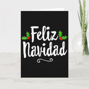 Cartão Vintage Feliz Navidad Retro Natal Mexicano Espanho