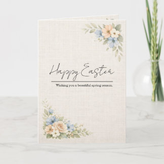 Cartão Vintage Floral Easter Card