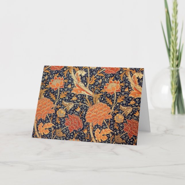 Cartão Vintage Floral Pattern, William Morris (Frente)