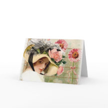 Vintage Flower Lady.