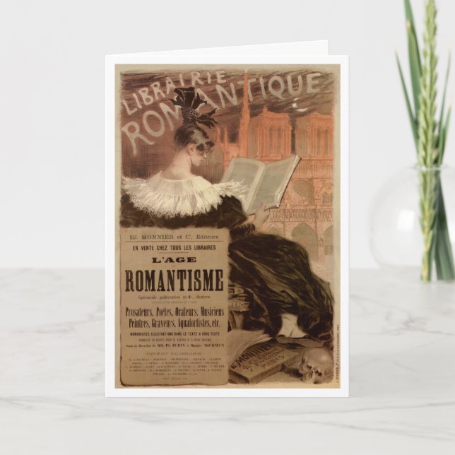 CARTÃO VINTAGE  FRENCH  POSTERART GREETING CARD (Frente)