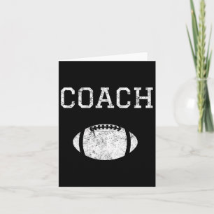 Cartão Vintage Futebol Coach Graphic Novelty