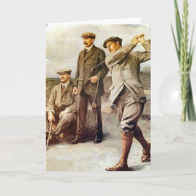 Cartão Vintage Golf (Frente)