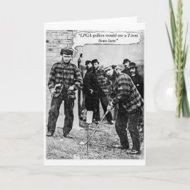 Cartão Vintage Golf