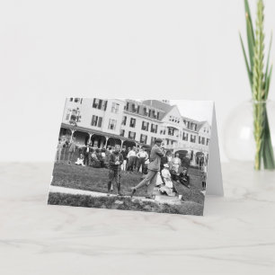 Cartão Vintage Golf, 1890s