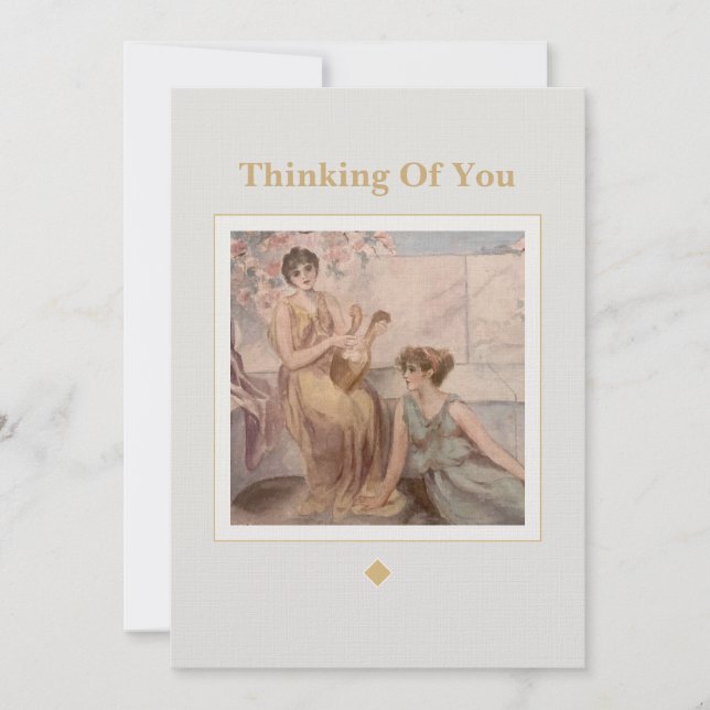 Cartão Vintage Greeting Card | Classical Art Thinking (Frente)