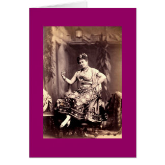 Cartão Vintage Gypsy Mulher