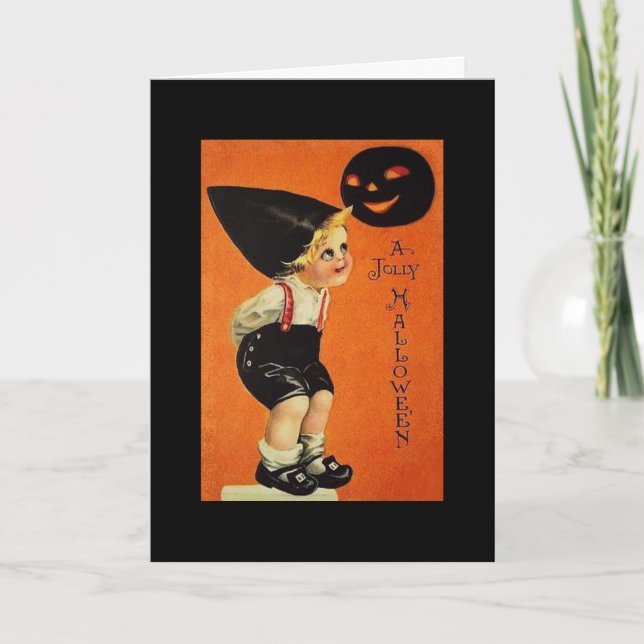 Cartão Vintage Halloween (Frente)
