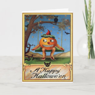 Cartão Vintage Halloween