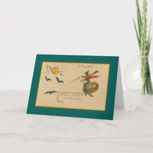 Cartão Vintage Halloween