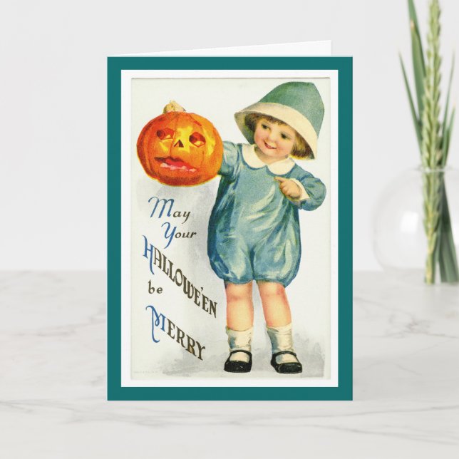 Cartão Vintage Halloween (Frente)