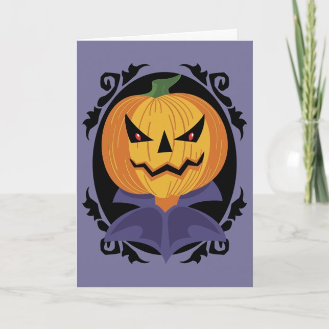 Cartão Vintage Halloween (Frente)