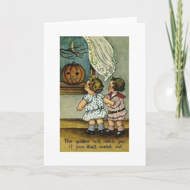 Cartão Vintage Halloween (Frente)