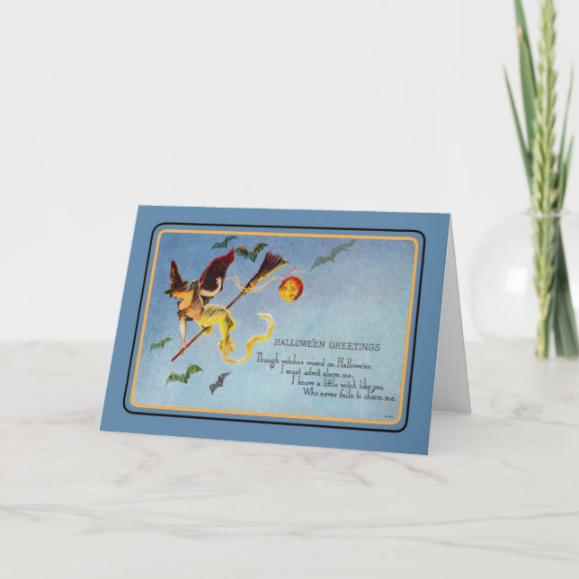 Cartão Vintage Halloween (Frente)