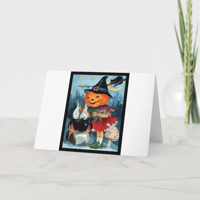 Cartão Vintage Halloween (Frente)