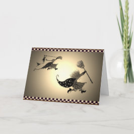 Cartão Vintage Halloween Birthday