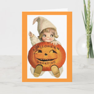 Cartão Vintage Halloween Child
