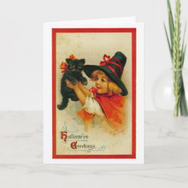 Cartão Vintage Halloween Greeting Card