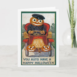 Cartão Vintage Halloween Greeting Card