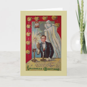 Cartão Vintage Halloween Matchmaking Card