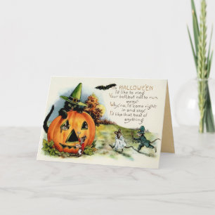 Cartão Vintage Halloween Myth Card