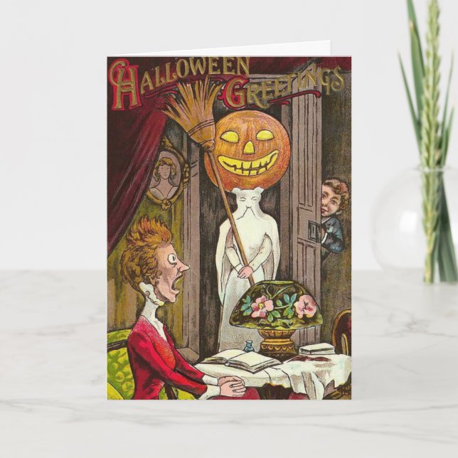 Cartão Vintage Halloween - Não me assuste! (Frente)