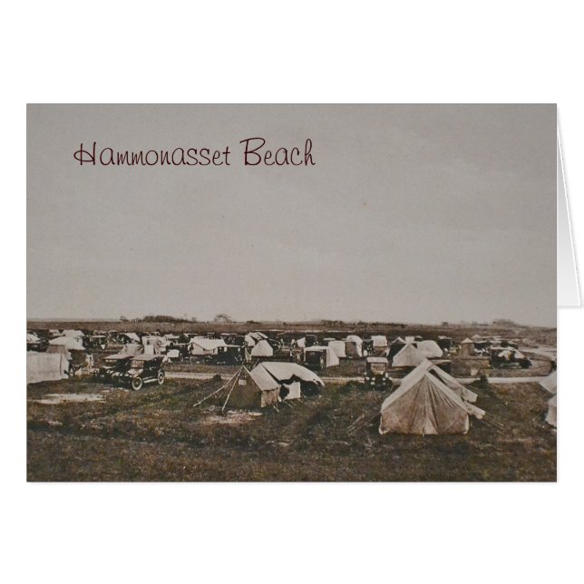 Cartão Vintage Hammonasset - Greeting Card (Frente Horizontal)