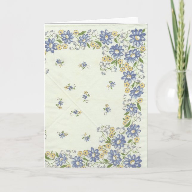 Cartão Vintage Hanky Greeting Card (Frente)