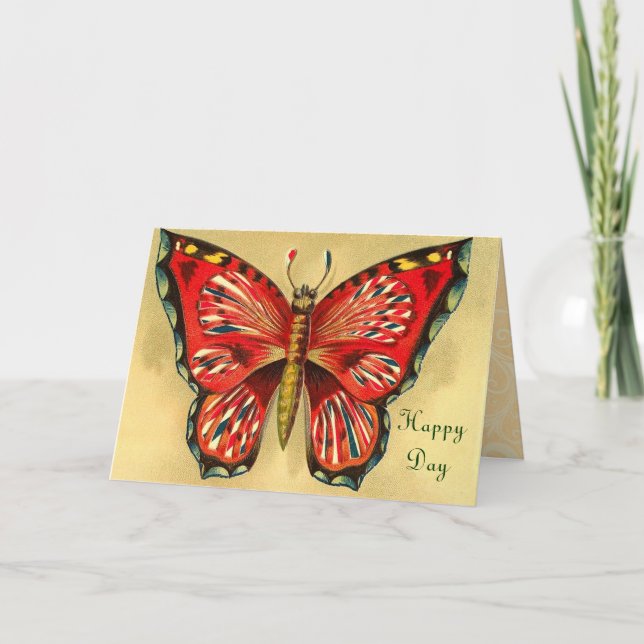 Cartão Vintage Happy Birthday (Frente)