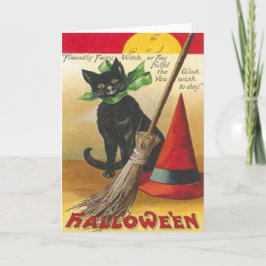 Cartão Vintage Happy Halloween - Poster
