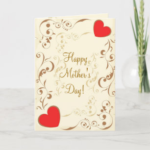 Cartão Vintage Happy Mother's Day! Greeting Card