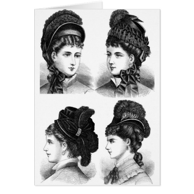 Cartão Vintage Hats (Frente)