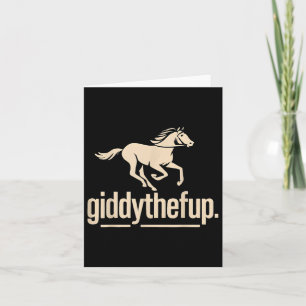 Cartão Vintage Horse Racing Funny Derby Horse T-shirt.png