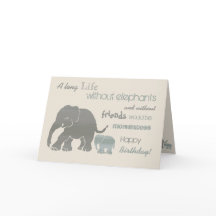 Vintage Inspirational Elephant Typografia Aniversá
