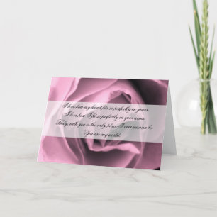 Cartão Vintage Inspired Romance Rose Quote Card