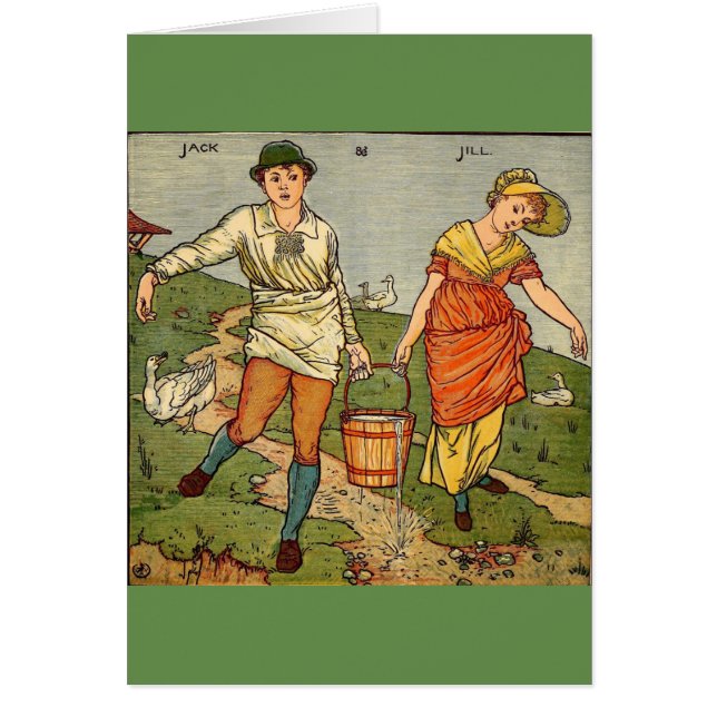 Cartão Vintage - Jack e Jill, (Frente)