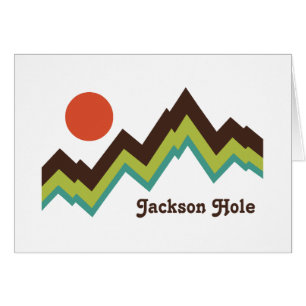 Cartão Vintage Jackson Hole