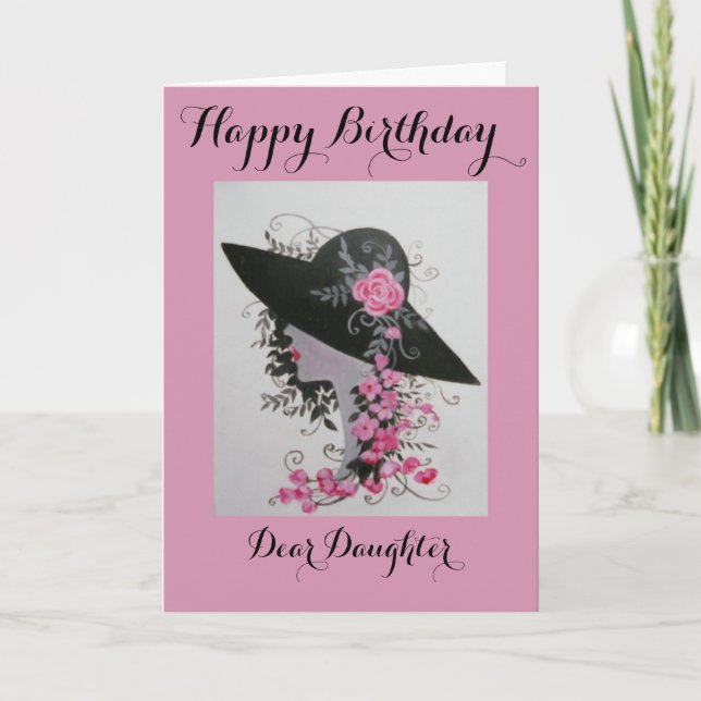 Cartão Vintage Lady/ Daughter birthday card (Frente)