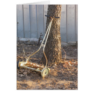 Cartão Vintage Lawnmower