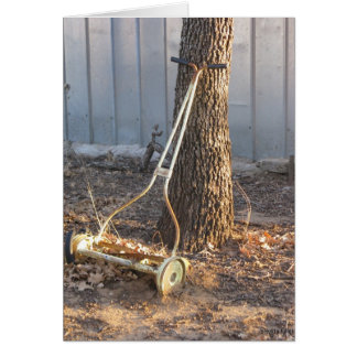Cartão Vintage Lawnmower
