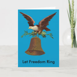 Cartão Vintage Let Freedom Ring