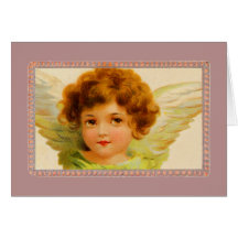 Vintage Little Girl Angel em Frame