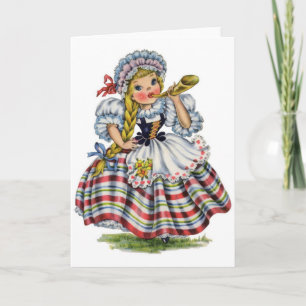 Cartão Vintage - Little Swiss Miss,
