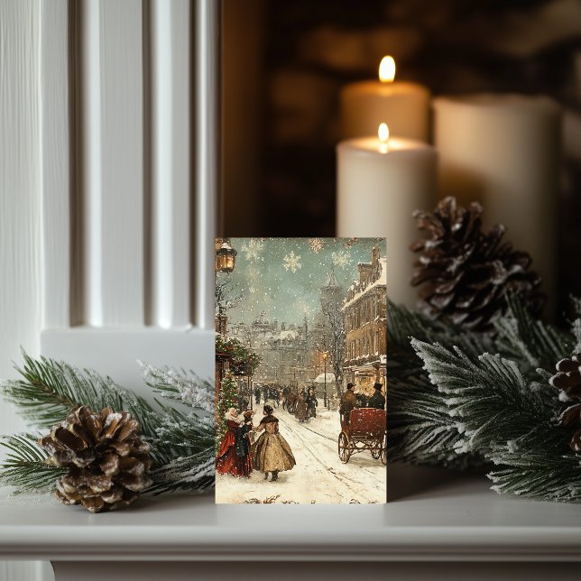 Cartão Vintage London Winter Classic (Criador carregado)